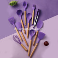 BPA তাপ প্রতিরোধী রান্নাঘর সিলিকন spatulas সেট